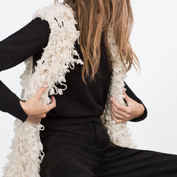 Zara Braided Knot knit Waistcoat Vest